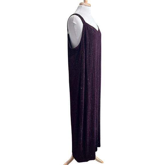 Michaelangelo Dress Women 26WP Glitter Maxi Evening Gown Jacket Fairy Whimsigoth - Picture 5 of 9